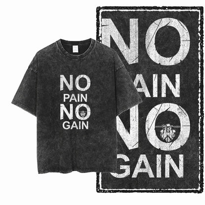 YG BODY BUILDING Printed Cotton Acid Washed Graphic Unisex T Shirt Cool CROSSFIT Streetwear Men Tshirts Big Size Tee for Men