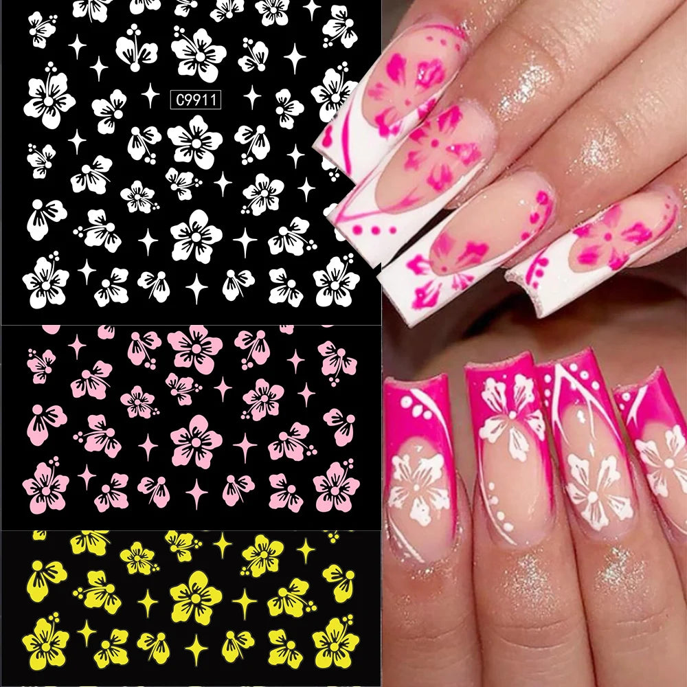 12Pcs 3D Gold Sliver Stars Nail Stickers Bronzing Starlight Nail Art Decals Self Adhesive Slider Decals DIY Nail Tips Decoration