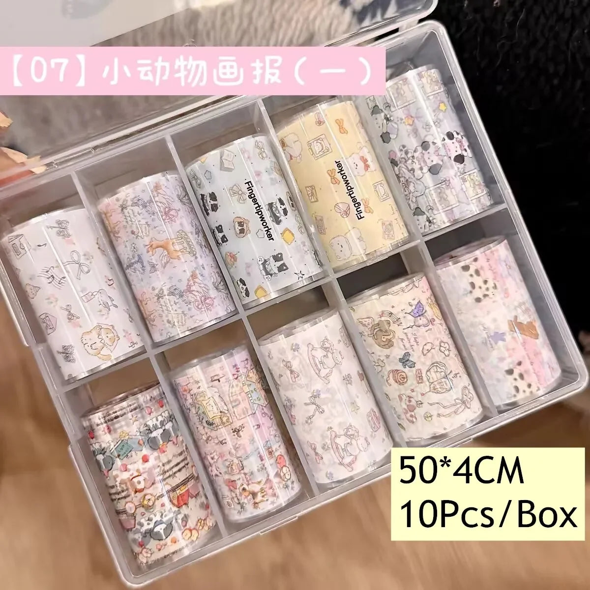 10Rolls Lacce Flower  Nail Foils Transfer Paper  Nail Art Stickers  Manicure Set Decal  Nails Decoration