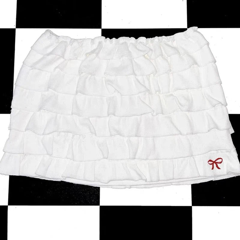 Emo Girls Summer Mini Cute Striped Women's Skirt Streetwear Hip-Hop All-match Fashion Vintage Y2K Hot Girls Slim Women's  Skirt