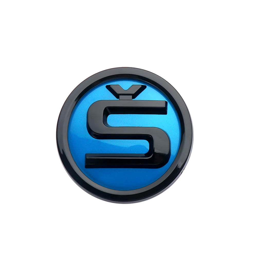 80/90/100mm Car Front Grille Hood Emblem Rear Trunk Badge Sticker For Skoda S Logo Octavia Fabia Superb Kamiq Kodiaq VRS Rapid