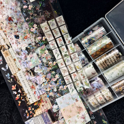 10Rolls Plaid Thousand-Bird Bow  Stars Nail Foils Transfer Paper  Nail Art Stickers  Manicure Set Decal  Nails Decoration