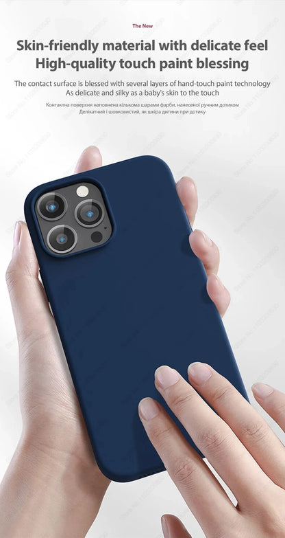 NEW For Magsafe Liquid Silicone Phone Case For iPhone 16 15 13 14 11 12 Pro Max 16 15 Plus Magnetic Wireless Charging Soft Cover