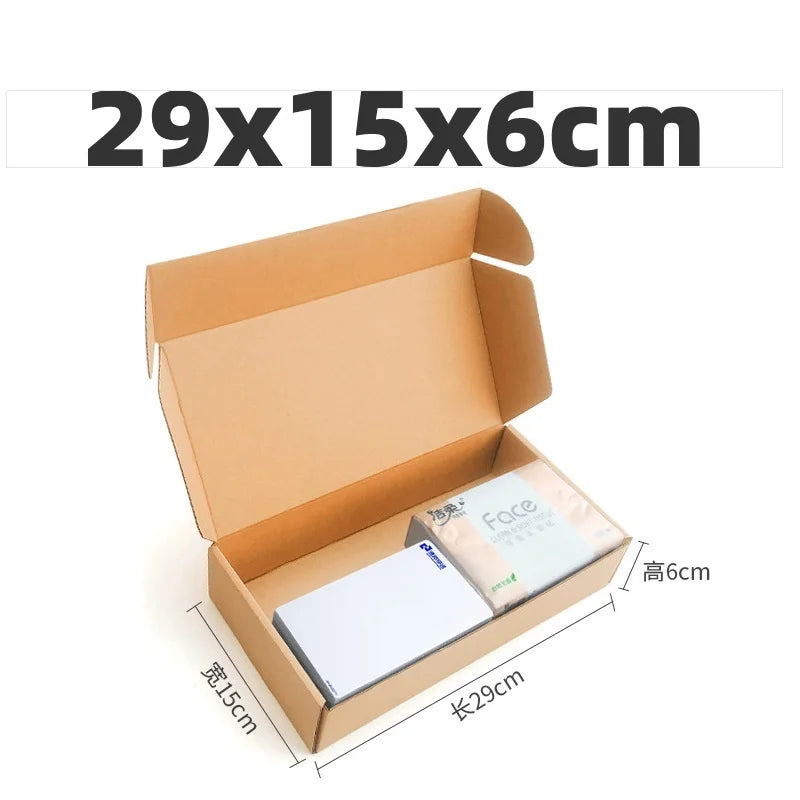 10pcs Shipping Boxes Cardboard Corrugated Mailer Boxes for Packaging Craft Gifts Giving Products for Small Business