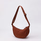 Nylon fabric zipper crossbody bag for men and women, crescent-shaped dumpling bag under the armpits, large capacity