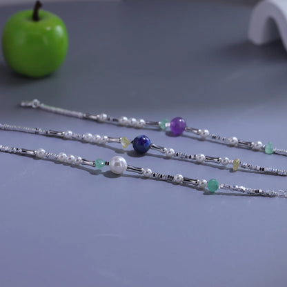 VENTFILLE 925 Sterling Silver Line Extremely Fine Bracelet for Women Love Haert Bead Korean Ins Sweet Jewelry Gift Dropshipping