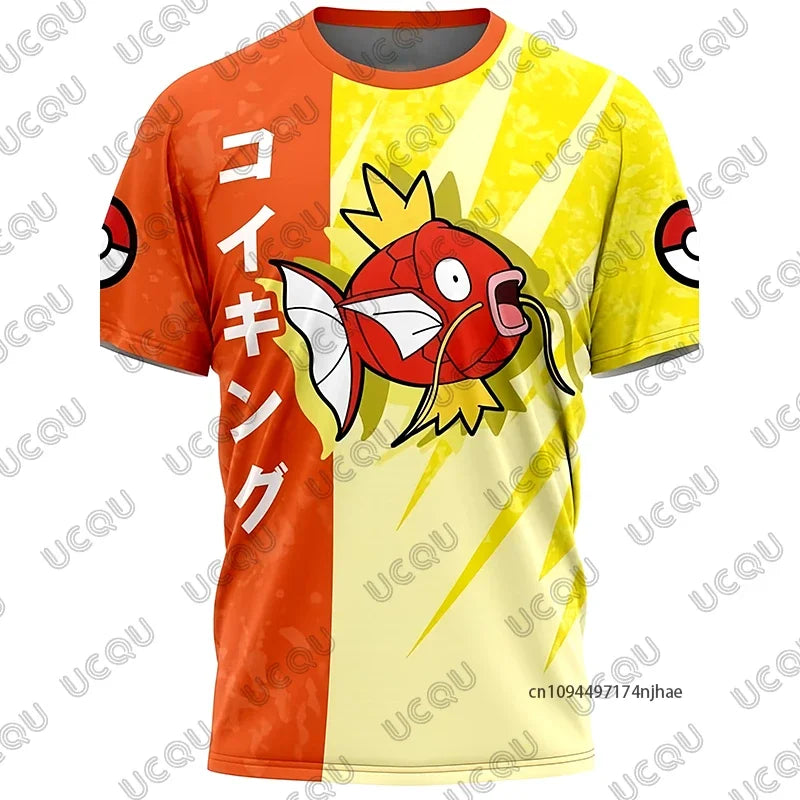 3D Full Print T-shirt Boys Girls Purple Lightning Anime Casual Oversized Children Short Sleeve Tops