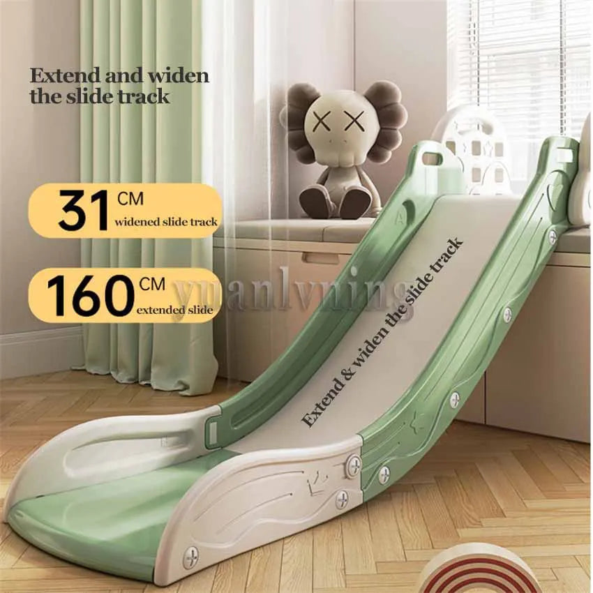 Foldable Kids Slide Adjustable Climbing Slide for Bed Sofa Stair Kids Toddler Slide Climber Toy Playground Playset Indoor