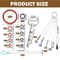 O-Ring W/Oval Head Key Tool For J-ura Capresso/Impressa Machines Brew Group & Drainage Valve O-Ring Fits Most Jura C, E, ENA