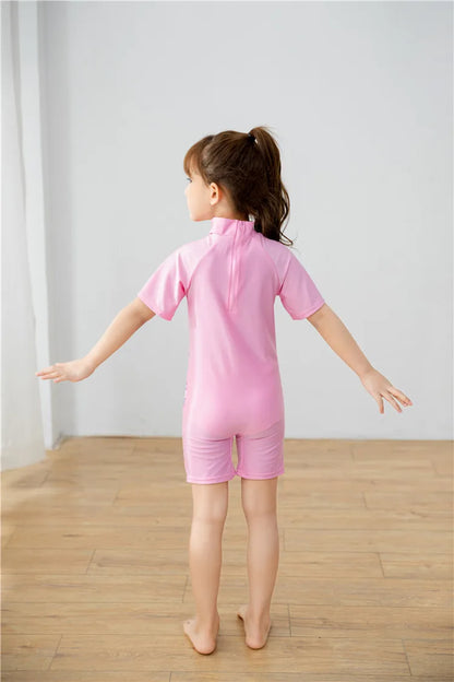 2-10T Summer Kids Boy Swimsuits Vacation Beach Pants Long sleeve Tops with Hat Toddler Sets Fashion Children Surfing Swim Suit