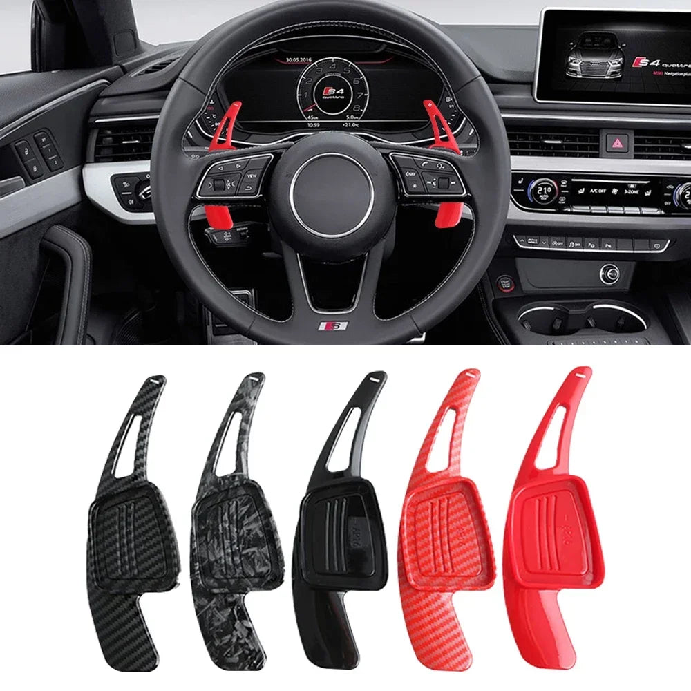 For Audi A3 A4L A5 A8 S3 S5 SQ5 Q7 R8 TT TTS Auto Steering Wheel Rear Shift Paddle Car Shift Equipment Semi Automatic Clutch Red
