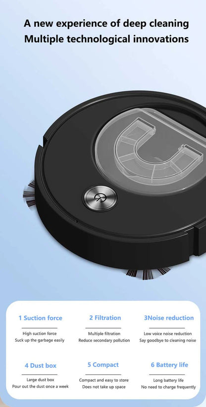 Fully Automatic Robot 3-in-1 Efficient Cleaning Scanning Suction Dragging Integrated Clean Machine Rechargeable Sweeping Robot
