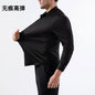 100KG Non-Iron Four-way High Stretch Men's Long Sleeve Shirt Silky Soft Sommth Blue Black Business Party Wedding Male Clothing