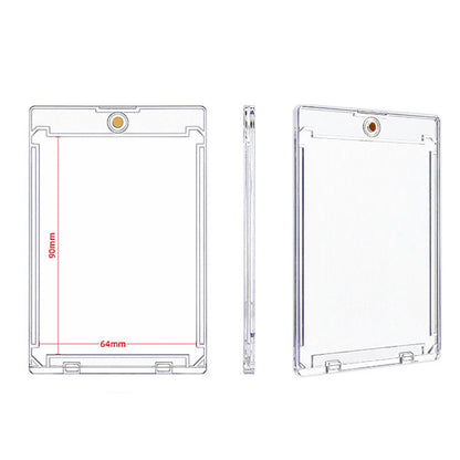 1/5/10PCS Clear Card Holder Magnetic Attraction Type Gaming Sports Trading Card Display Case Kpop Idol Photo Protective Sleeves