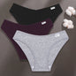 FINETOO 3PCS/Set M-XXL Women Sexy Cotton Panties Underwear Female Underpants Woman Briefs Cotton Pantys Girl Intimates Lingerie