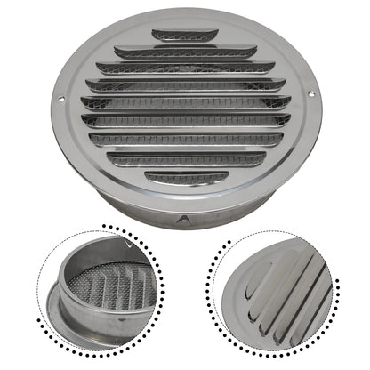 70-300mm Round Stainless Steel Vent Grille Exterior Wall Duct Ventilation Tool Hood Exterior Wall Duct Ventilation Tools