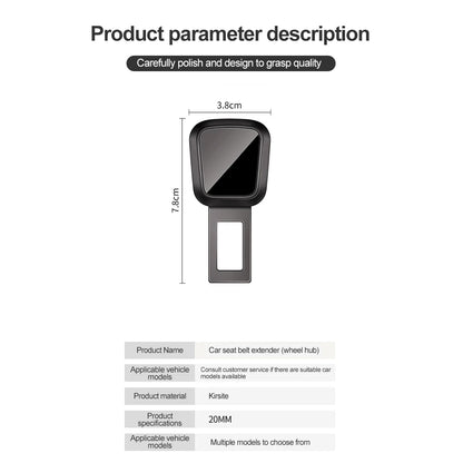 1/2/4 Pieces Car Seat Belt Clip Extender Alloy Seatbelt Lock Buckle Plug Auto Fastener Converter Clip Safety Belt Decoration