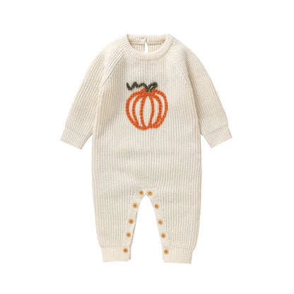 Halloween Infant Toddler Boys Girls Rompers Jumpsuits Winter Long Sleeve Knit Newborn Outwear Playsuits Costume Children Clothes