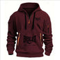 Fashion autumn and winter men's brand clothing multi-zipper design printed hoodie casual sweatshirt loose hooded jumper