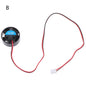 25.5x10mm 5V 9V 12V 24V Round Mini Cooling Fan for LED Lamps Computer Radiator