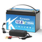 12V/24V LiFePO4 Battery with BMS - 30/50/100/120/135/300Ah for Golf Cart, Solar, RV, EV - Long Lifespan