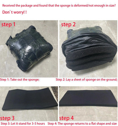 15 25 35 50ppi Aquarium Biochemical Cotton Filter Practical Aquarium Pond Foam Sponge Filter Black Multi-size Aquarium Supplies