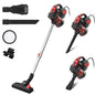 INSE Corded Vacuum Cleaner, 18000Pa Wired Stick Vacuum Cleaner Broom for Hard Floor, I5(Red, Blue)
