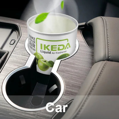 IKEDA 120g Green Apple Scent Liquid Air Freshener, Long Lasting Fruity Fragrance, Powerful Odor Eliminator for Car Home Office,