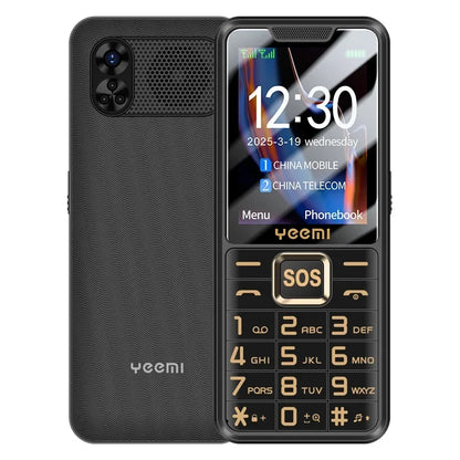 YEEMI K3 4G Feature Keypad Phone 2.6 Inch Dual SlM Big Button Loud Volume for Elderly 2500mAh FM Radio Hebrew Keyboard SOS Video