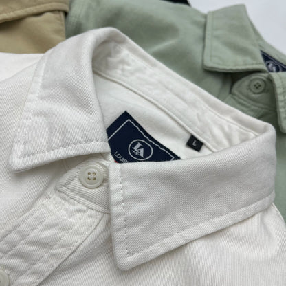 Autumn New Japanese Retro Heavyweight Twill Long-Sleeve Turn-down Collar 100% Cotton Shirt Men's Fashion Washed Casual Blouses