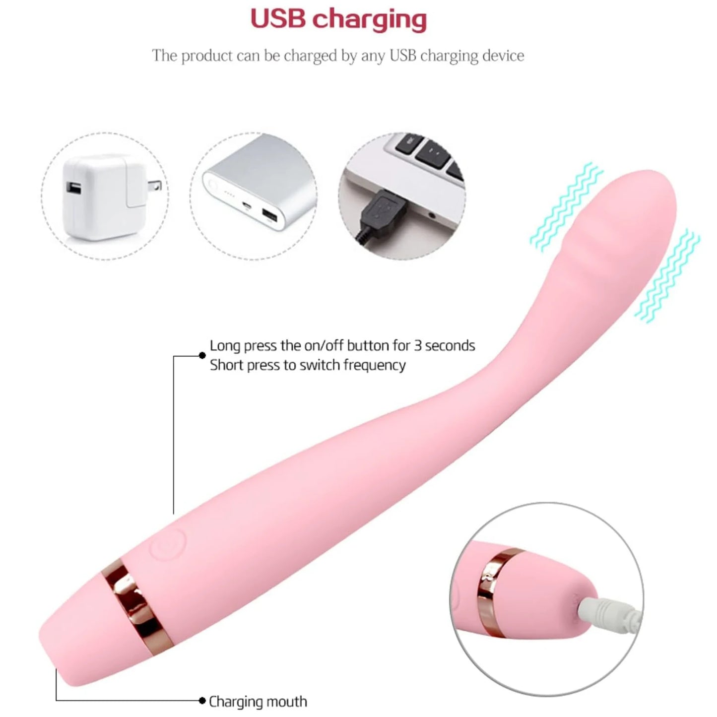 G Spot Vibrator Finger Vibrators Dildo Clitoris Stimulator Vagina Vibrat For Beginners Women Masturbator Massager AV Sex Toys 18