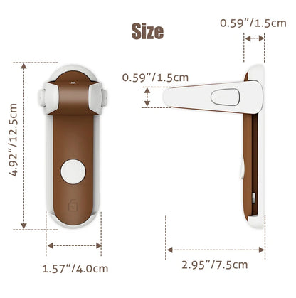 Dropshipping 1PC Door Lever Lock, Baby Proofing Door Handle Lock,Childproofing Door Knob Lock Easy to Install and Use