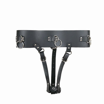 Adjustable Chastity Devices Harness Leather Sexy Belt Female Masturbator Leather Penis Bondage BDSM Restraints Sex Toys Adults