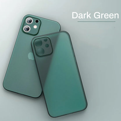 New Ultra Thin Matte Phone PP Case For Iphone 11 12 13 14 15 16 17 Air plus Pro Max Mini X Xr XsMax Slim Cover Cases