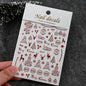 Winter Christmas Atmosphere Nail Stickers Snowman Snowflake Wapiti Self-adhesive High Quality Cute Nail Stickers Nail Art Deco