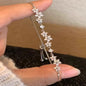 Zinc Alloy Bracelet Sparkling Zircon Flower Bracelet Handmade Bracelet Alloy For Daily Wear Fashion Accessory Party