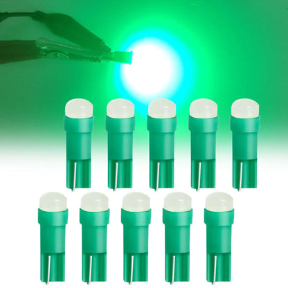 10PCS T5 LED Lights W1.2W W3W LED Car Interior Light Auto Side For Car Turn Signal Dome Door Reading Backup Clearance Lights