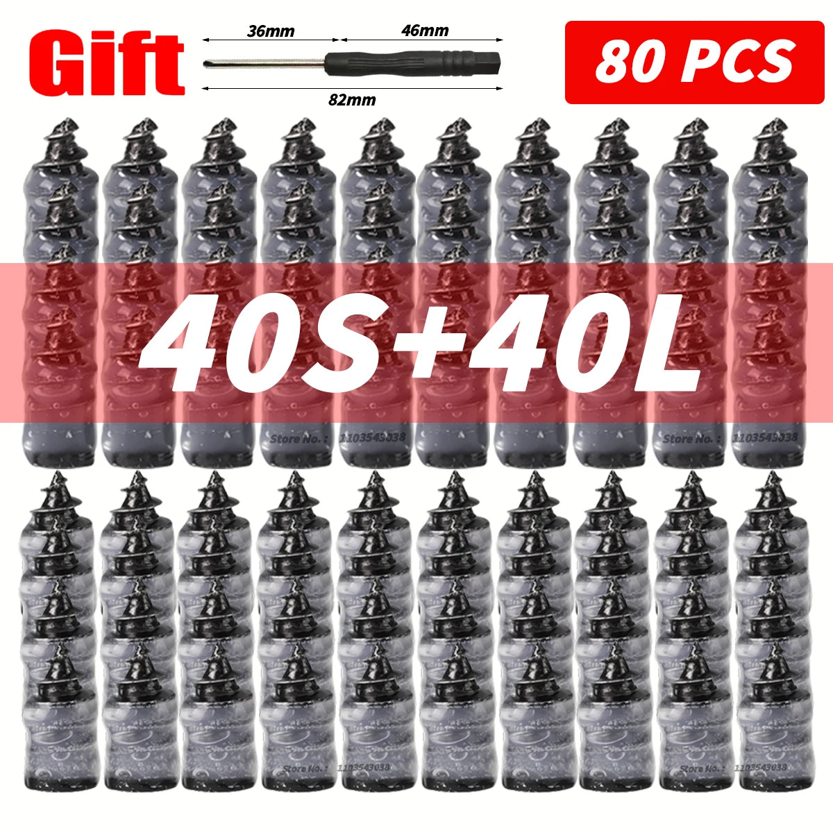 Car Tire Repair Nail Vacuum Tyre Screw Rubber Patch Car Wheel Universal Puncture Repair Kit Car Motorcycle Tubeless Nails Tool