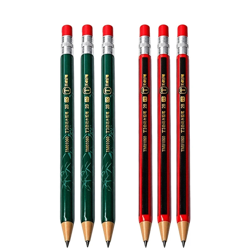 1-42Pcs Mechanical Pencils Set 2B 2.0mm Automatic Student Pencils with Sharpener Color Pencil Leads School Pens Cute Stationery