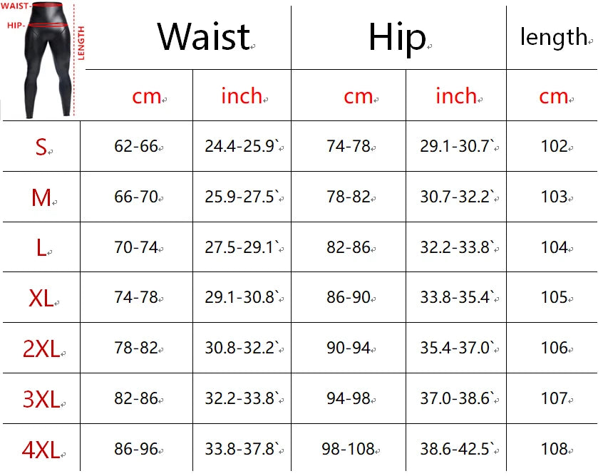 CHENYE Fitness Jogging Workout Pants Men Casual Paty Pants New Running Man High-waisted Stretch Leather Pants GYM Sport Trousers