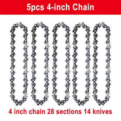 1/4 chainsaw chain guide 4/6/8/10 inch portable electric saw mini chainsaw logging saw blade Pruning chain saw chain accessories