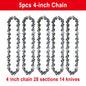 1/4 chainsaw chain guide 4/6/8/10 inch portable electric saw mini chainsaw logging saw blade Pruning chain saw chain accessories