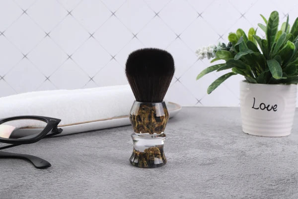 YAQI DEEP STONES 24mm Synthetic Hair Resin Handle Men Wet Shaving Brush