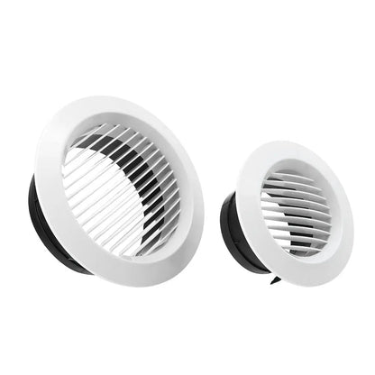 4 Types White Air Vent Extract Valve Grille Air Circulation Vents Cover 100/150mm Round Ducting Ventilation Cover Various Shapes