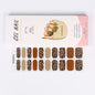 20/22Tips UV Semi cured Gel Nail Stickers Waterproof Long Lasting Full Gel Nail Wraps Press On Nail Decal DIY Manicure