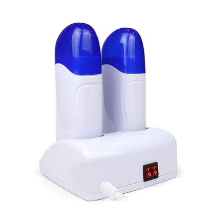 Wax Warmer for Hair Removal Double Depilatory Roll On Wax Heater Mild Home Waxing Machine Suitable for Arm Legs Face Back Armpit