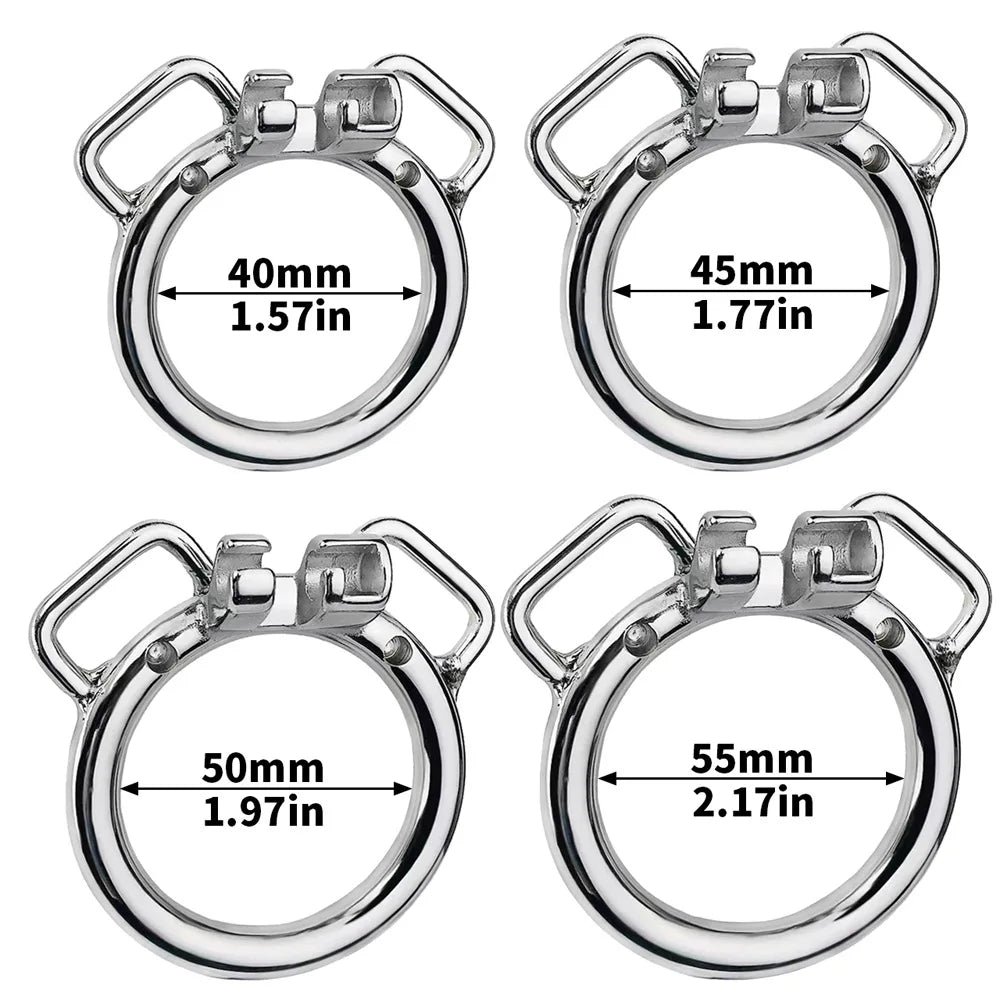 Stainless Steel Chastity Cage Device Penis Rings Bondage Belt Cock CB Lock BDSM Sex Toys for Man Gay Adult Products Accessories