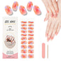 16/20/22Tips Semi-Cured Gel Nail Wraps Full Cover Manicure DIY Waterproof Long Lasting Gel Nail Stickers set for UV Lamp Need