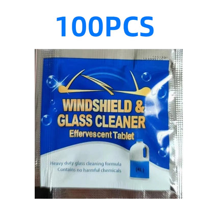 Solid Cleaner Car Windscreen Cleaner Effervescent Tablet Auto Wiper Glass Solid Cleaning Concentrated Tablets Detergent