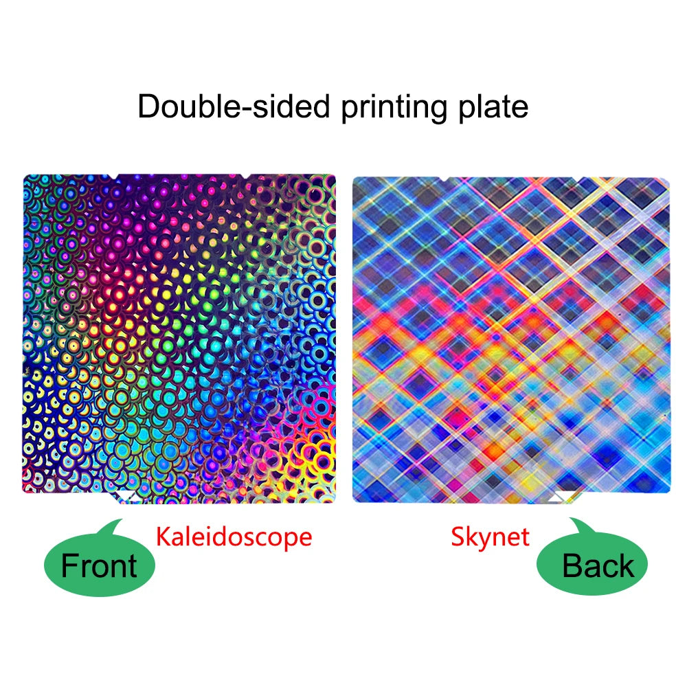For Anycubic Kobra X, S1 S1C Build Plate Double Sided PEO PET PEY PEI Sheet Spring Steel Sheet for Anycubic Kobra S1 Combo Bed